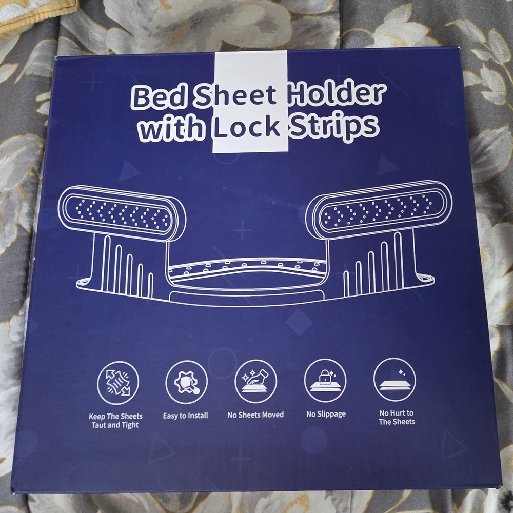 Bed Sheet Holder with Lock Strips